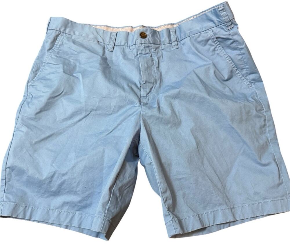 Tommy Hilfiger Casual Stretch 9" Chino Shorts, Light Blue, Men's Size 38